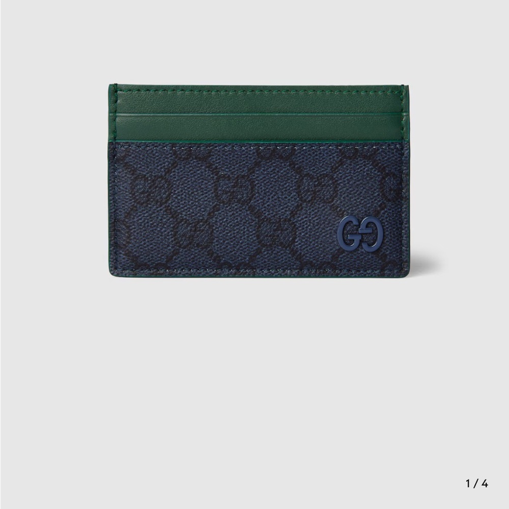 Gucci Green GG card case - NWT